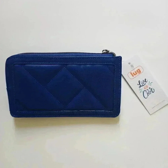 LUG Paddock Tote & Surrey Wallet in Satin Luxe VL (Vegan Leather) - Sapphire - Picture 5 of 16